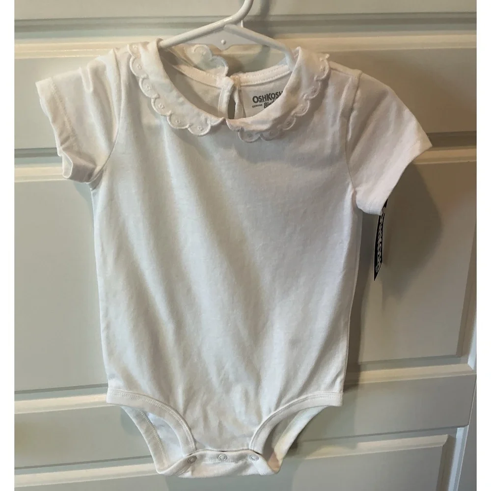 NWT Osh Kosh BGosh Bodysuit with Scalloped Collar